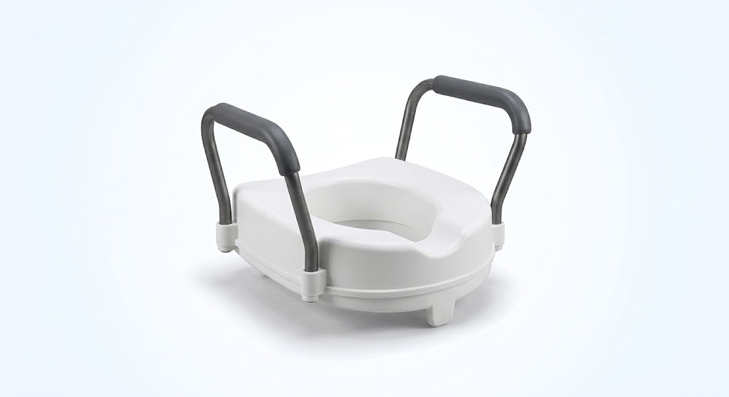 Raised Toilet Seat with Arms